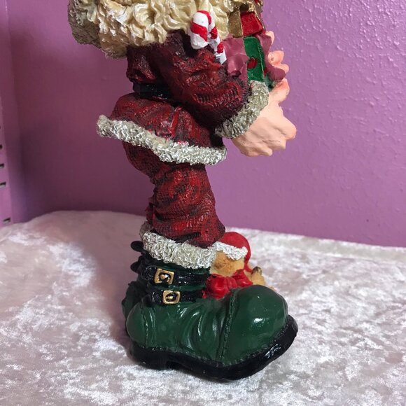Vintage Santa Claus Christmas Resin Figure Statue Display Xmas Holiday CH Gifts - Picture 3 of 6